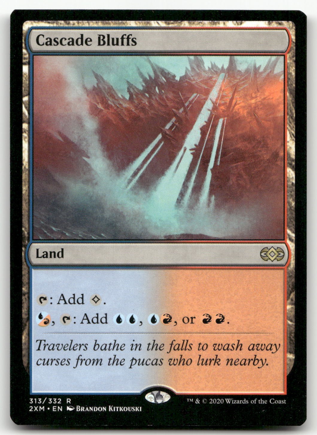Cascade Bluffs #313 (NM) Double Masters 2XM Magic MTG
