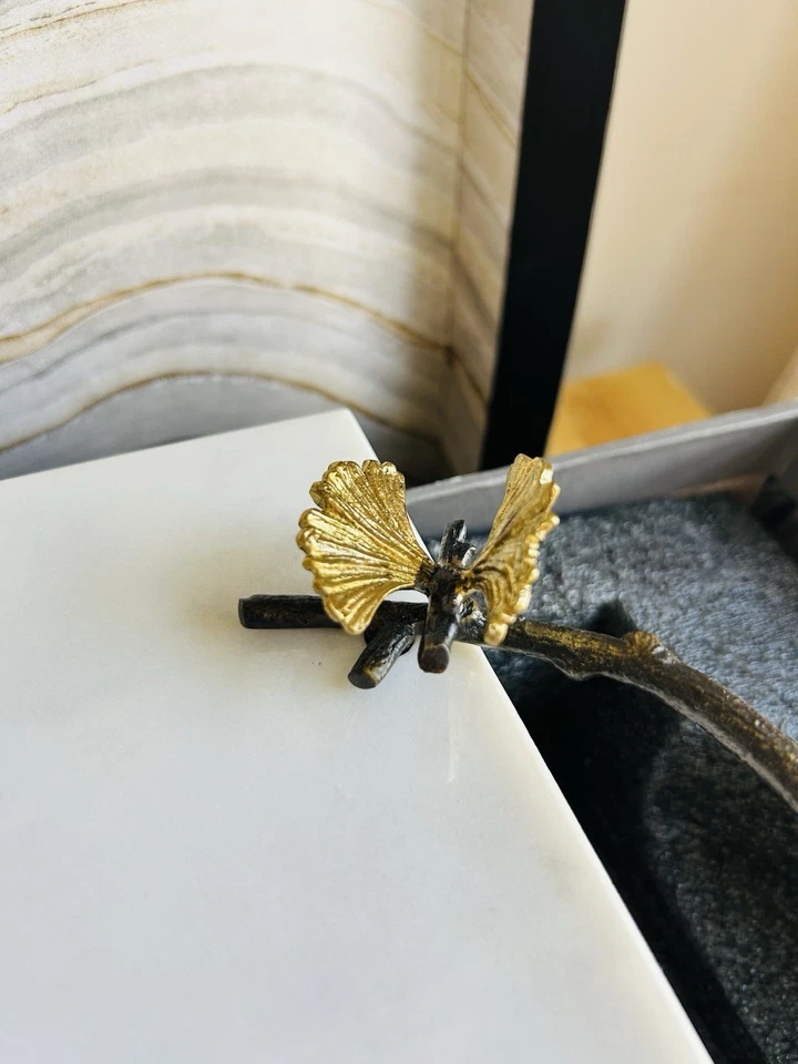 Michael Aram Butterfly Ginkgo Cheese Board with Knife (for connoisseurs) - Image 3 of 4