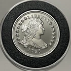 1795 Draped Bust Dollar Proof Coin Copyy 2 Troy Oz .999 Fine Silver Round Medal