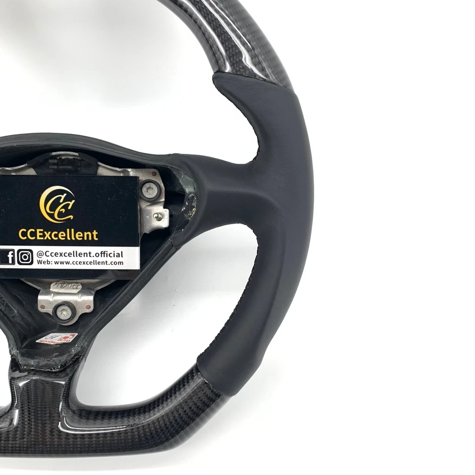 Volante de fibra de carbono de 3 radios para Porsche 986 Boxster 996 993 Carrera 911 Foto 4 de 4