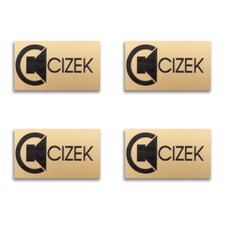 Emblema distintivo logo altoparlante Cizek personalizzato 50,5 mm (1,99") X 29 mm (1,14")