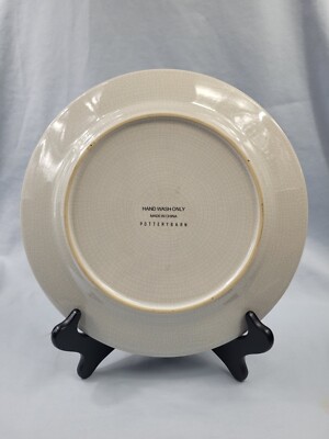 Pottery Barn Dinner Luncheon Plates Sand Dollar Nautical Beach 23