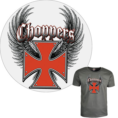 Chopper Biker T-Shirt Motorrad amerirican Bikerstyle USA *4086 grau