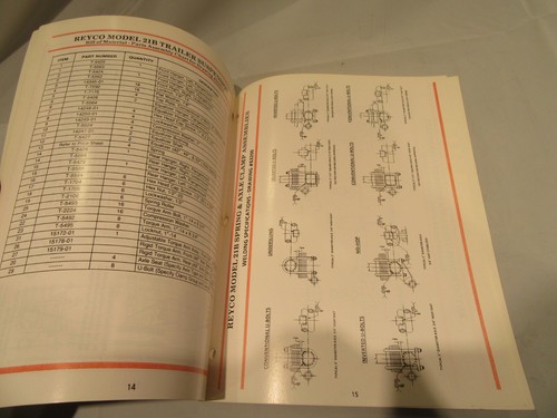 Reyco 21B Suspension System Installation and Maintenance Manual Instruction Book - Picture 2 of 4