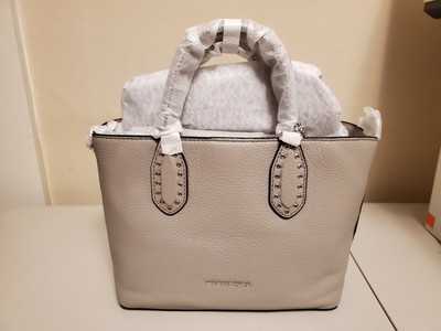 michael kors brooklyn small leather satchel
