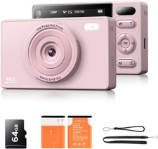 64GB Digital Camera for Kids Photography: 16X Zoom Compact Digital Camera anti S