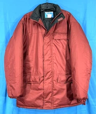 VTG HABAND STAGG HILL Maroon Red PUFFER SKI Full Zip HEAVY SKI SNOW Parka Coat M