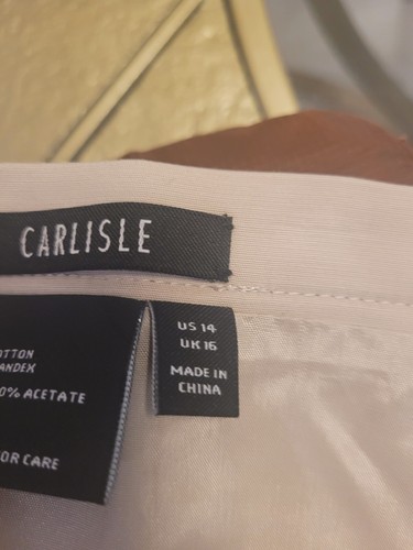 PER SE Carlisle Beige Embellishrd Pencil Skirt 14 - Picture 7 of 7