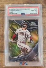 2023 Topps Chrome Black CORBIN CARROLL RC GOLD /50 PSA 10 GEM MT DIAMONDBACKS