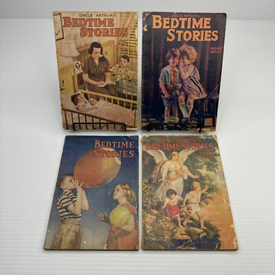 Uncle Arthur's Bedtime Stories First Second Third & Fourth Series 1941 Childrens