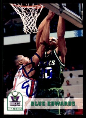 1993 Hoops Basketball #123 Blue Edwards Signed Autograph (no COA) | eBay