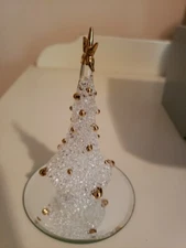 Handmade Glass Christmas Tree The Glass Gallery Ltd Time Handsculpted Glass 4" 