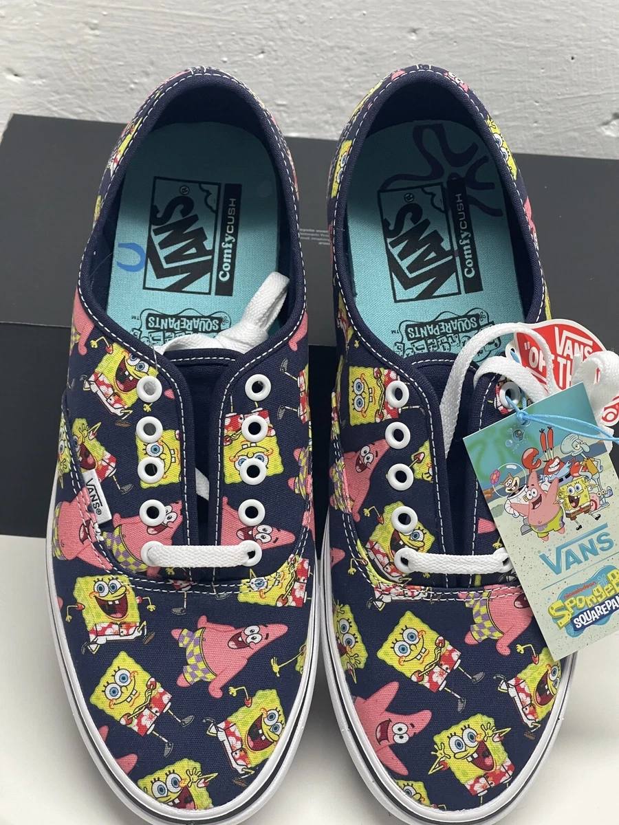 Vans x Spongebob Comfycush Authentic Aloha Bob Patrick Star Sneaker Men Size 10