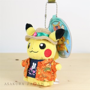 Details About Pokemon Center Original Alola Festival Plush Mascot Key Chain Pikachu Sun Moon