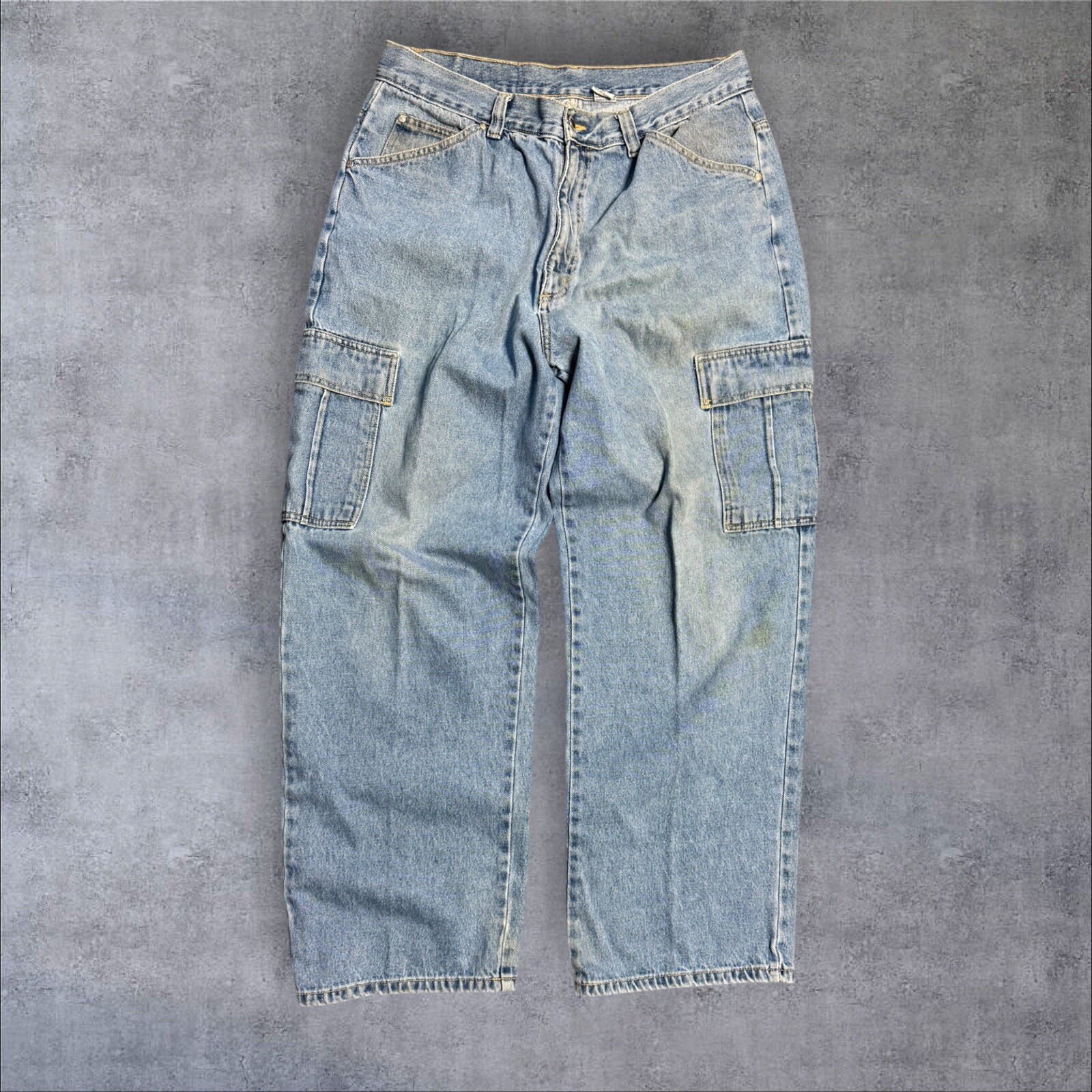 Vintage Basic utilities Baggy Denim Jeans Grunge 36x32 Y2K Skate