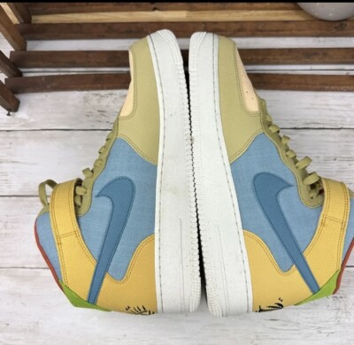 Nike Air Force 1 Mid Sun Club Tan Multi Size 12 - Rare - NO  display picture 1
