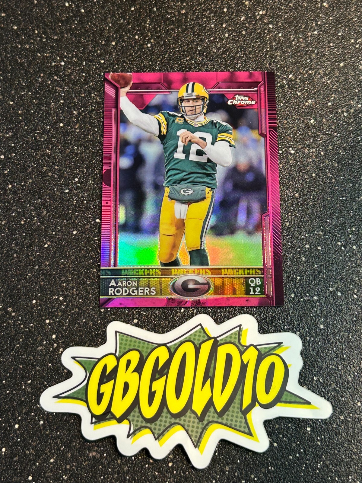 2015 Topps Chrome - #2 Aaron Rodgers Pink Refractor /399