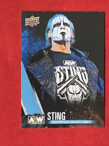 2021 STING UPPER DECK AEW FIRST 1ST EDITION FINISHER PARALLEL!! RARE - Picture 3 of 4