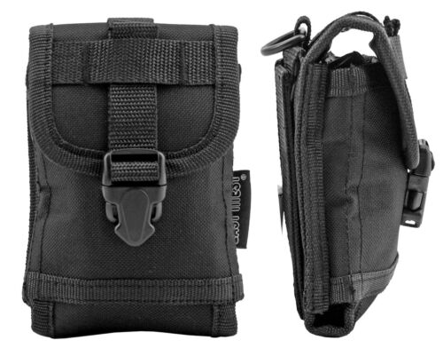 EastWest USA Universal Tactical Cell Phone MOLLE Waist Pouch Holster Case BLACK - Afbeelding 1 van 4