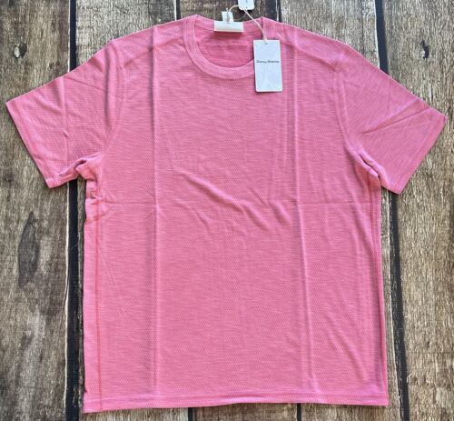 TOMMY BAHAMA ISLANDZONE FLIP SKY REVERSIBLE T-SHIRT PINK CONFETTI MENS XL NEW