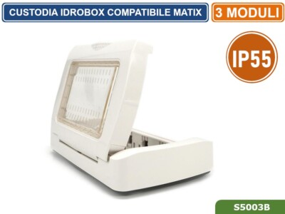 Placca Coprinterruttori Bianca 3 Posti ELETTROCANALI Serie EASY Compatibile Bticino Matix 89573179 - Foto 10