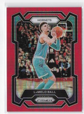 2023-24 Panini Prizm LaMelo Ball #41 Prizms Red #/299 Hornets