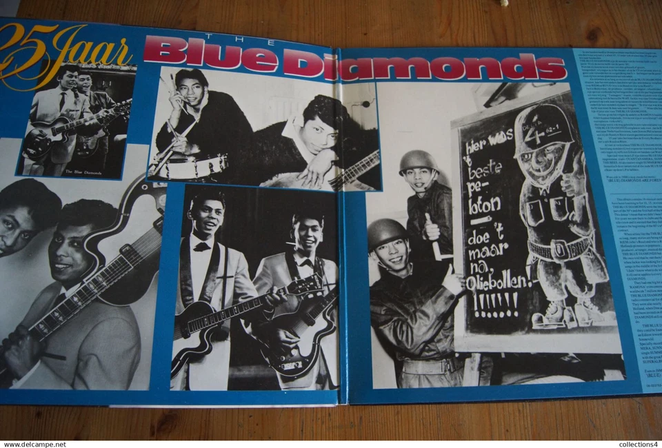 THE BLUE DIAMONDS 25 JAAR RARE LP HOLLANDAIS 1986 POP ET ROCK N ROLL VALEUR+ - Photo 2/4