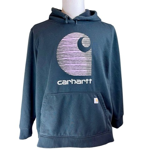 CARHARTT Black Rain Defender Hoodie Sz 3X Hooded Sweatshirt Logo Work Farm Ranch - Picture 13 of 13