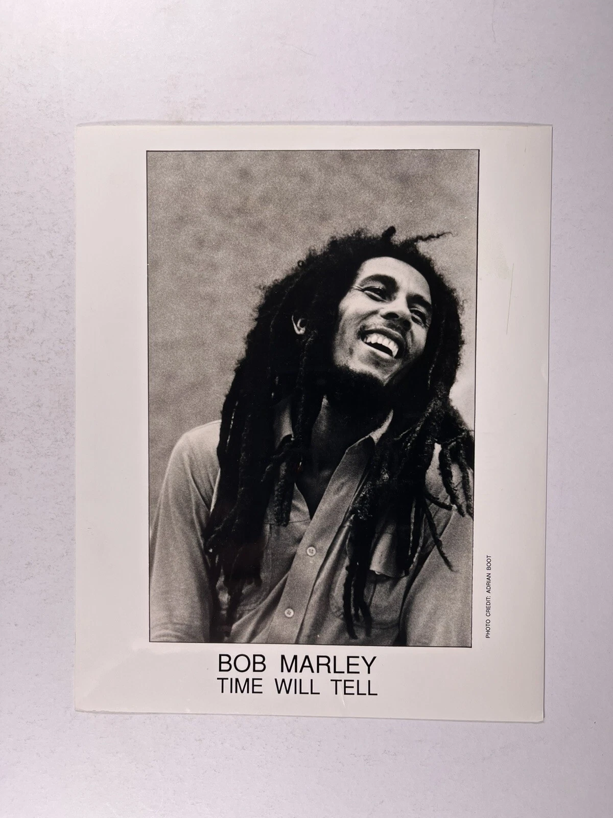 Bob Marley フォトオリジナル 白黒プレスプロモーション 1980 年代頃 - 画像1/12
