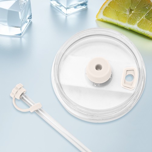 Set tappi fuoriuscita silicone set tappi riutilizzabili per Stanley Cup 1.0/2.0 (Beige) - Foto 7 di 8