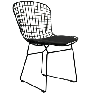 Bertoia Style Chair harry bertoia style side chair - chrome, black, or white wire with Bertoia Style Chair harry bertoia style side chair - chrome, black, or white wire with