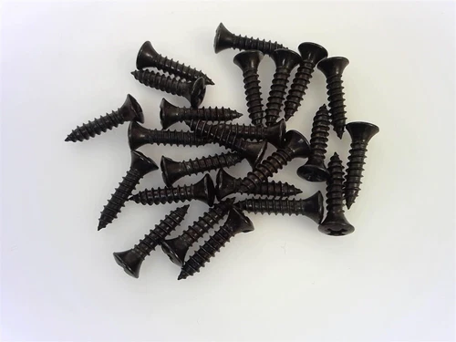 True Custom Shop® Black #4x1/2" Pickguard Screws for Fender Bass & Guitars 24pk