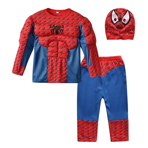 Kinder Spiderman Raimi Cosplay Muskel Anzug Tops Hose Junge Mädchen Halloween Kostüm - Bild 1 von 7