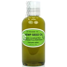4 OZ HEMP SEED OIL UNREFINED 100% PURE ORGANIC SOAP MASSAGE