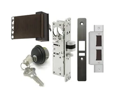 Adams Rite Style Deadlatch Storefront Door Set,Deadlatch Bolt,Right Hand, 1-1/8"
