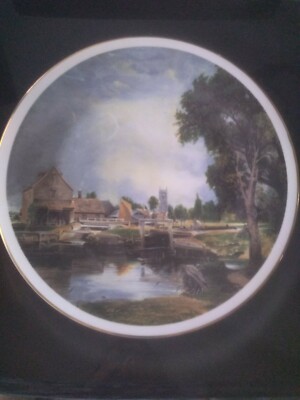 Dedham Mill by John Constable Royal Vale Bone China Plate Large 10 5/8 