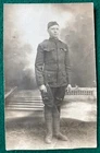 c1918 WW1 RPPC Soldier WWI Real Photo Postcard AEF Doughboy Military US Army war