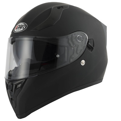 VCAN H128 Motorradhelm - Mattschwarz