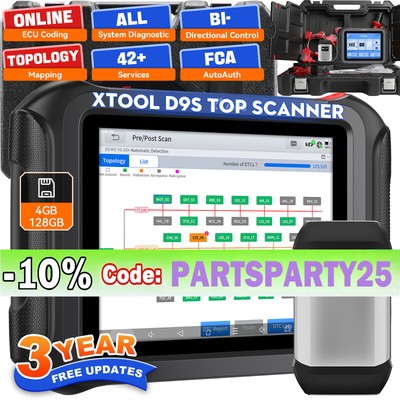 XTOOL D9S OBD2 Diagnosegerät KFZ Auslesegerät Scanner ALLE SYSTEM ECU Codierung