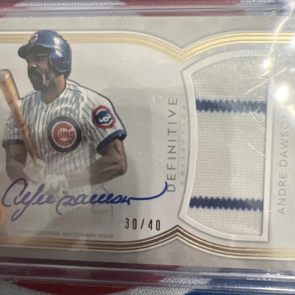 2018 Topps Definitive Andre Dawson Auto Relic 30/40 ¡Limpio!🔥 Foto 3 de 3