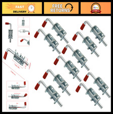 10Pcs 6.6" Heavy-Duty Spring Loaded Latch  Durable Pin Latch for Gates, Sheds,