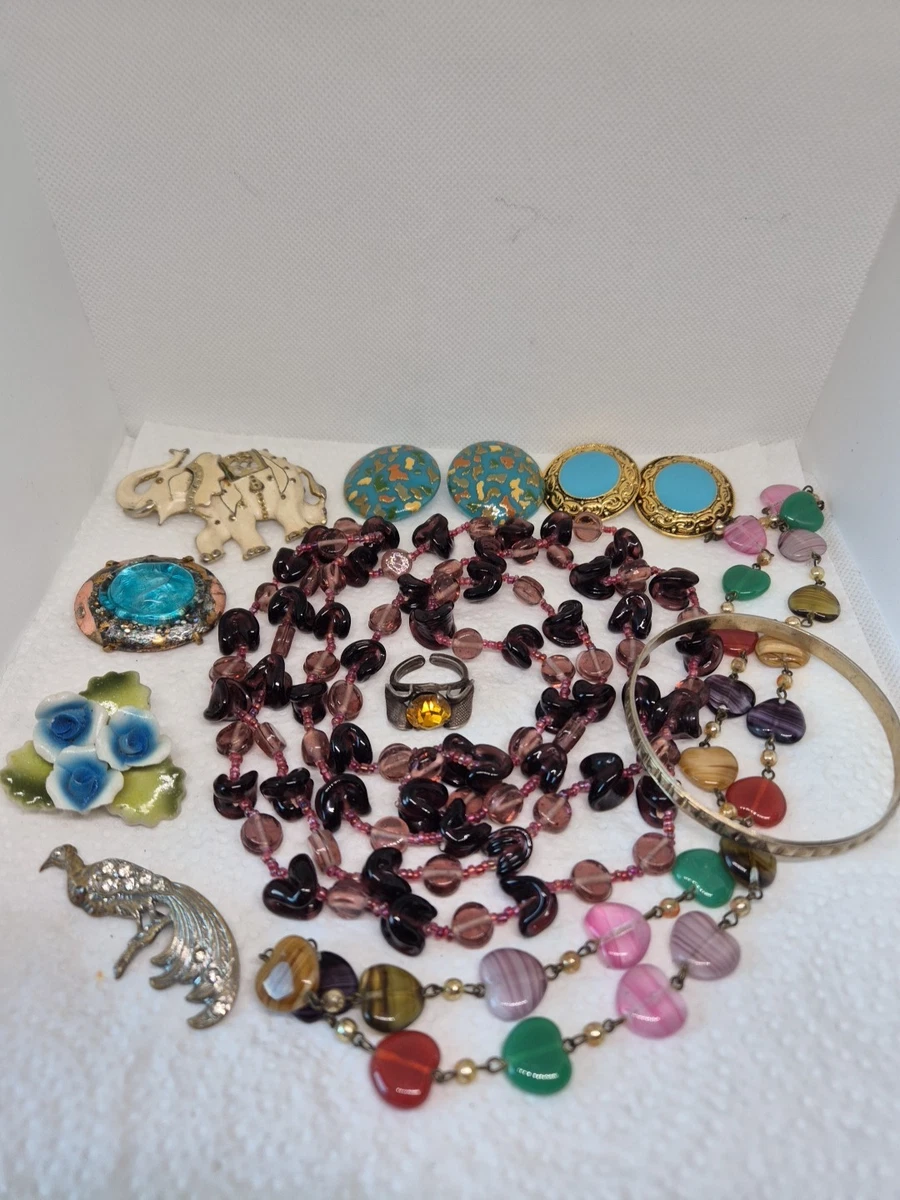 Lot De Bijoux Anciens Fantaisie – Occasion, Bon état, Divers Modèles