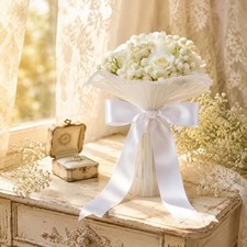 Artificial Bridal Floral Arrangement Baby's Breath Bridal Floral Arrangement
