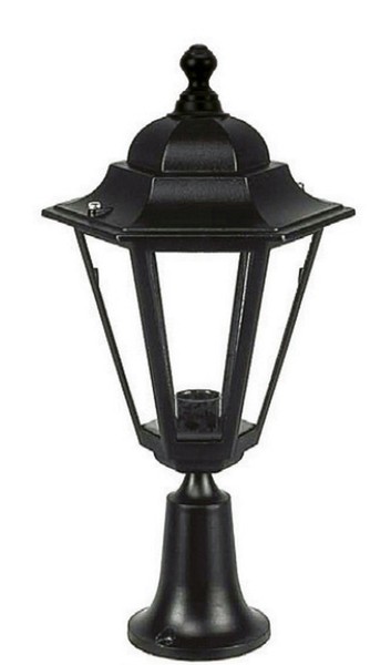 Sockelleuchte AußEn Schwarz 49 Cm IP43 E27 Rustikal Minerva Lampe Garten Weg-image