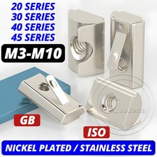T nut M3 M4 M5 TO M10 Spring Leaf Aluminium Extrusion 20 30 40 45 Series Tee Nut