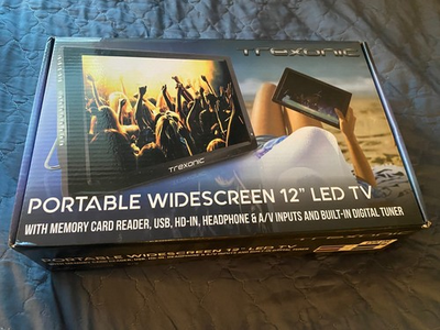 #ad Trexonic Tr D12 Ultra Lightweight Rechargeable Widescreen 12quot; Led Portable Tv $74.99