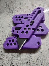 Cortador de caja retráctil impreso en 3D, cuchillo utilitario, cuchillo de afeitar.