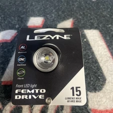 Lezyne Femto Drive LED Front Light, Black 15 Lumens
