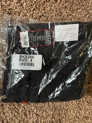 Smitty Basketball Officials Pants Womens Black BKS272 Inseam Unfinished Size 4
