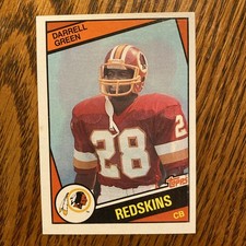 DARRELL GREEN 1984 TOPPS ROOKIE FOOTBALL CARD # 380 NMMT+